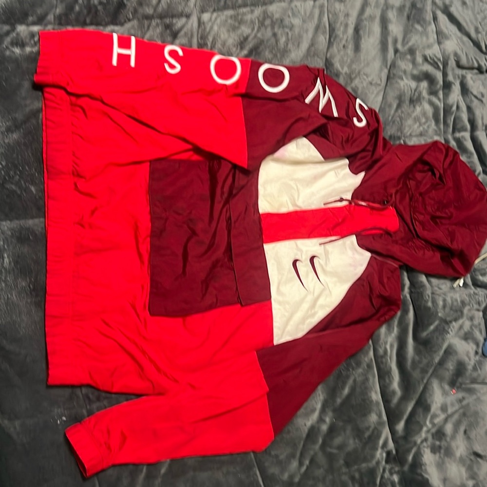 Mens Nike red windbreaker